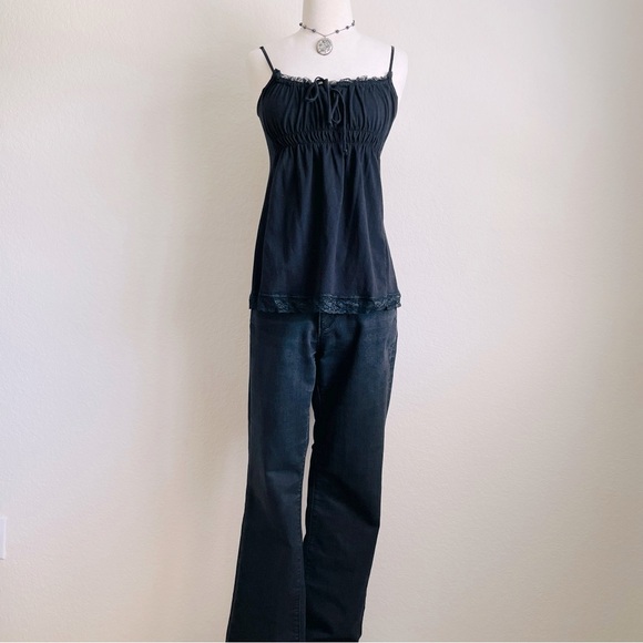 Ann Taylor Loft Black Curvy Sexy Boot Cut Jeans